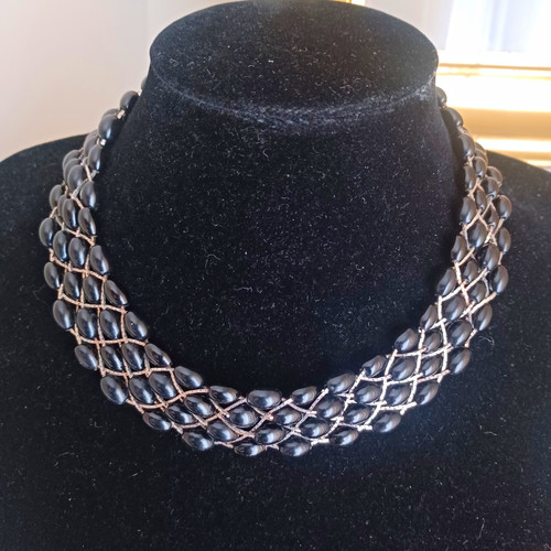 Coast collar necklace black - collar,