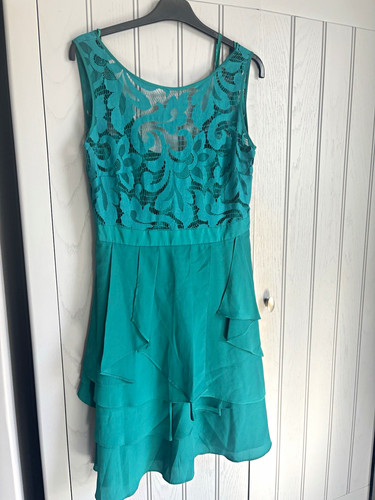 Coast green floral lace neck - coast,
