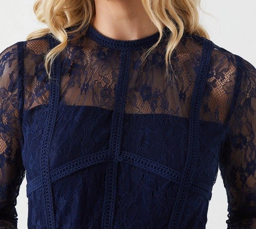 Coast navy blue lace long - blue,